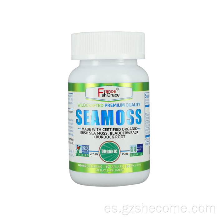 Cápsulas de musgo marinas orgánicas cápsulas de musgo de mar